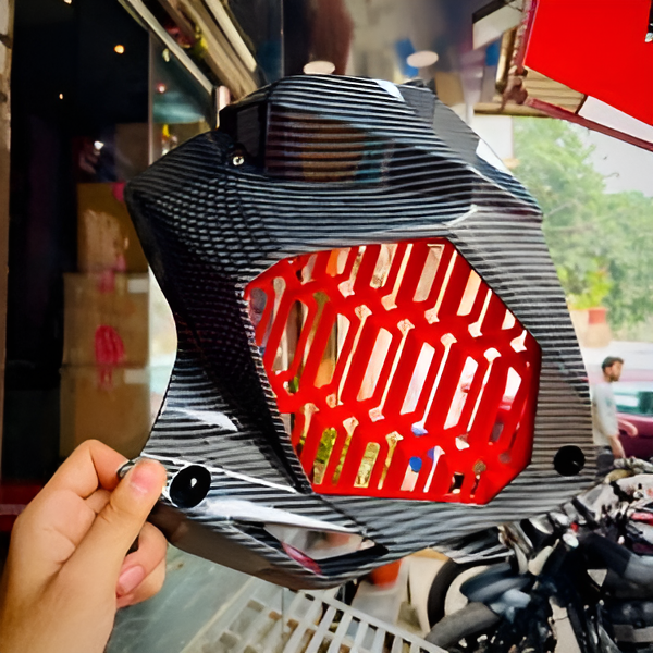 Moto Shopy Original Carbon Radiator Cover for Yamaha Aerox 155 Stylish & Durable (High-Quality)