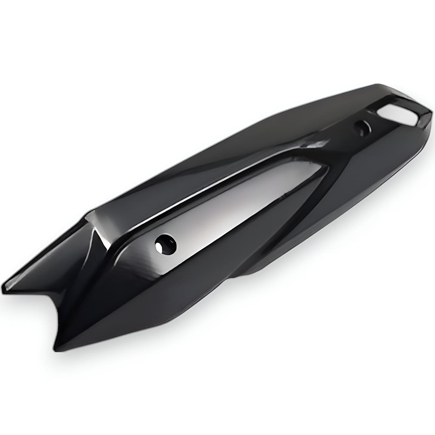 Moto Shopy Yamaha Aerox Exhaust Silencer Plate Cover Carbon Finish
