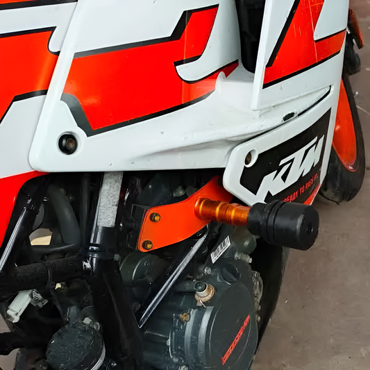 Moto Shopy Frame Sliders With Bracket For KTM DUKE/RC 200/390 - Moto Shopy