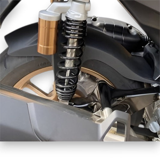 Moto Shopy Yamaha Aerox Tyre Fender Hugger Black