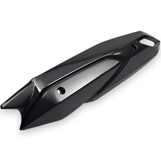 Moto Shopy Yamaha Aerox Exhaust Silencer Plate Cover Carbon Finish
